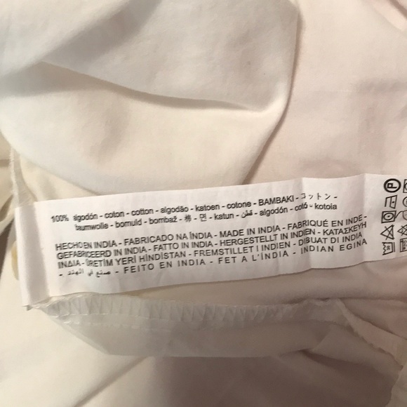 ZARA BLOUSE COTTON DRAWSTRING BOTTOM - Picture 10 of 10